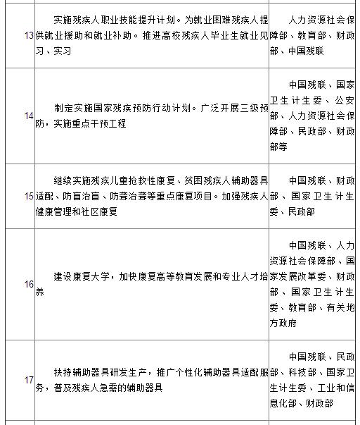 國務院關于印發“十三五”加快殘疾人小康進程規劃綱要的通知(圖4)