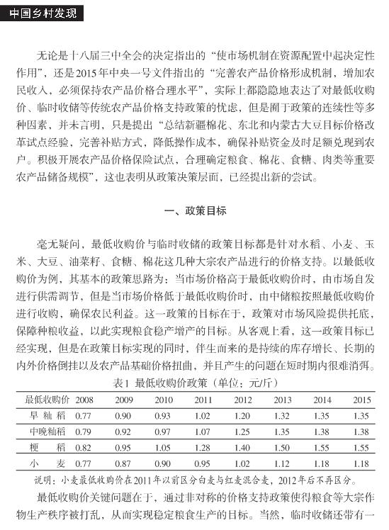 胡冰川:農(nóng)產(chǎn)品價格政策評價與建議(圖2)