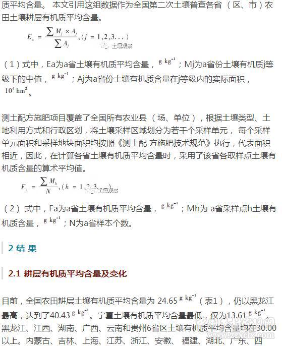 楊帆等:近30年中國農(nóng)田耕層土壤有機(jī)質(zhì)含量變化(圖3)