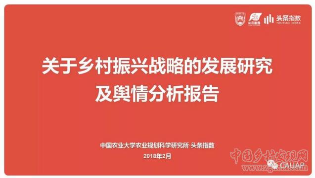 鄉(xiāng)村振興戰(zhàn)略發(fā)展研究及輿情分析報告(圖1)