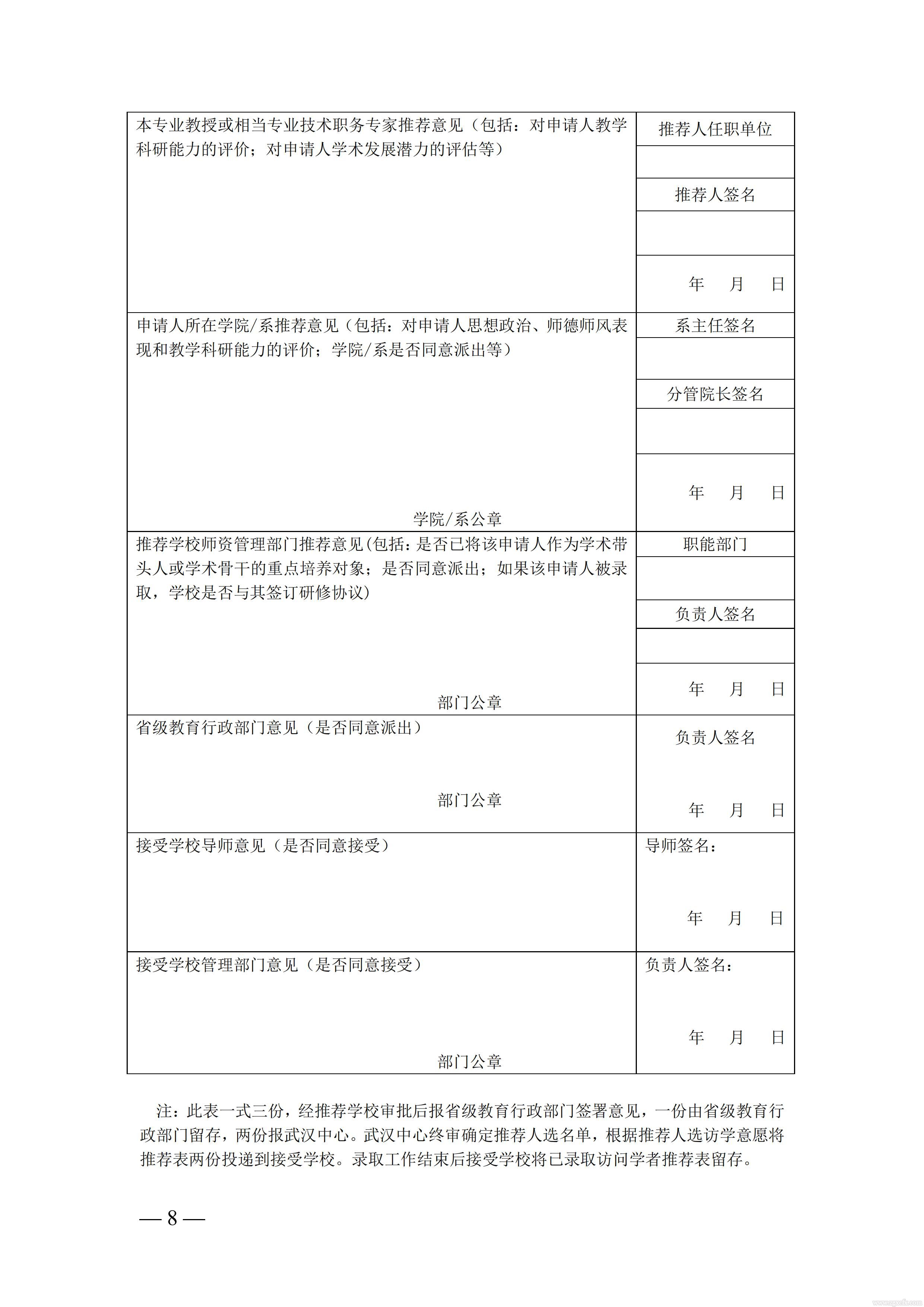 關于做好2021 年中西部高等學校青年骨干教師國內訪問學者湖南省選派工作的通知(圖8)