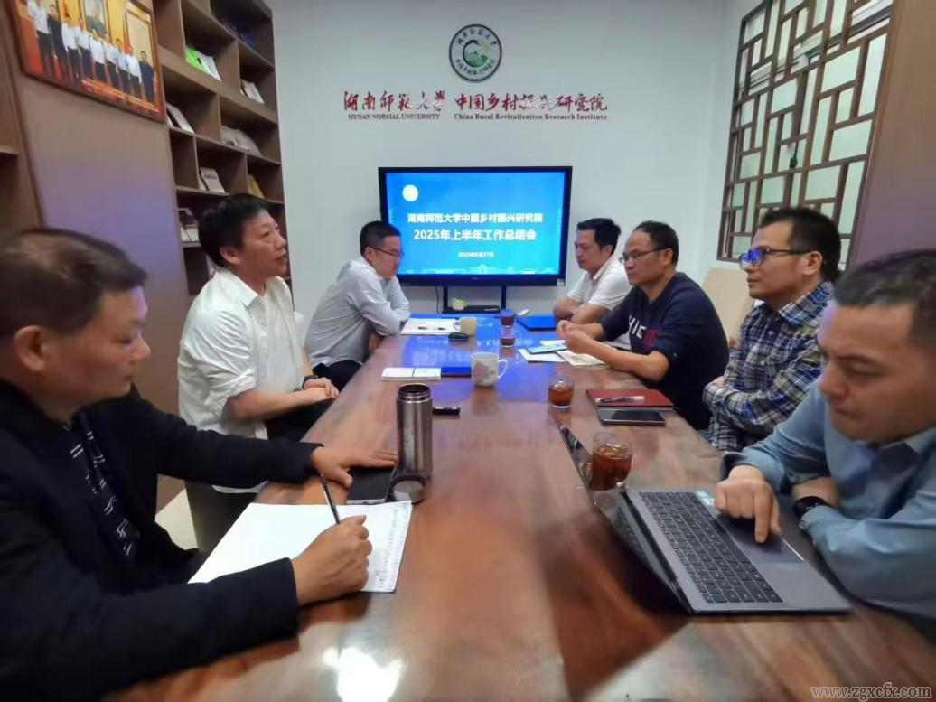 湖南師大鄉研院舉行2025年上半年工作總結會(圖1)